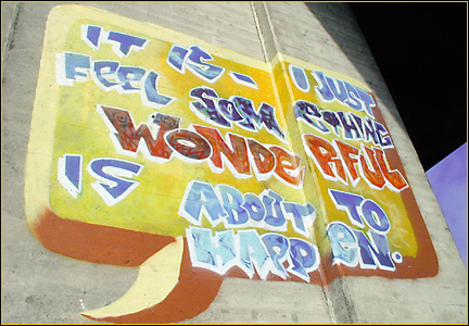 something wonderful graffiti: